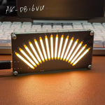 AK-DB16VU Electronic VU Retro Level Indicator 16-Bit Dual Mode Voice-Activated Music Level Indicator Music Spectrum Display