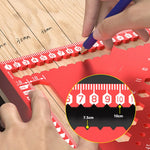 Aluminum Alloy Multi Angle Triangle Ruler 7 Inch or 12 Inch High Precision Right Angle Positioning Pin Woodworking Tool Drafting Square Measurements