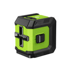 Mini 360-Degree Green Cross Line Laser Level with 2400mAh Lithium Battery including USB L-Bracket and Carry Pouch perfect for DIY Drywall Picture Hanging Ceiling Installation