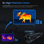 LinkMejor Ai15 Thermal Imaging Monocular Handheld IR Night Vision Goggles AI 384*288 Thermal Hunting Multiple Scenes Night Vision