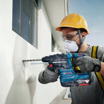 LinkMejor 185-LI for Bosch Professional Brushless Rotary Hammer SDS Plus 18V Impact Drill Powerful Motor Reduced Vibration Recoil Control Dust-Free Attachment Lightweight Design