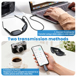 AI Smart Camera Glasses 8MP 1080P HD 156 Languages AI Translation Voice Assistant Touch Control UV400 Eye Protection Long battery Bluetooth Sports Camera for Safety Recording