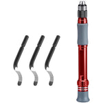 Aluminum Handle Deburring Tool Trimming Cutter with Replaceable Blades for Metal Plastic Wood Precision Craft Rotary Bit