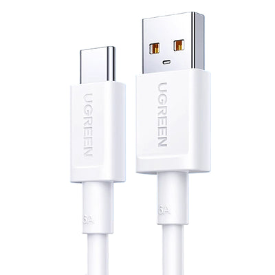 Ugreen US253 6A 100W USB2.0 to Type-C Cable Fast Charging Data Transmission Tinned Copper Core Line 1M Long for iPhone 16 16 Plus 16 Pro 15 ProMax for SAMSUNG Galaxy Z Fold7 for HUAWEI for OPPO for XIAOMI REDMI