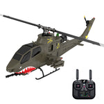 Eachine E187S AH-1 Cobra 2.4G 9CH 6G GPS Optical Flow Localization LiDAR TOF Altitude Hold Dual Brushless Motor 1:32 Scale Flybarless RC Helicopter RTF