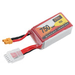 LinkMejor 14.8V 750mAh 95C 4S LiPo Battery XT30 Plug for SpeedyBee Bee35 Crux35 RC FPV Racing Drone