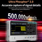 LinkMejor UPO1152HD UPO1154HD Oscilloscope 2/4 Channels 150MHz Bandwidth 12-bit ADC 1.25GSa/s Sampling Rate Large Storage Depth High-Definition Touch Screen