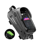LinkMejor 1.7L Cycling Bag 8 Inch Phone Bicycle Bag Touch Screen Top Tube Handlebar Waterproof Bike Bag Accessories