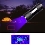 LinkMejor U01 9x LED Violet Light Multifunction UV LED Flashlight Fluorescence Detection Pen AAA