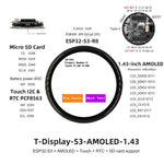 LinkMejor T-Display-S3 Development Board AMOLED ESP32-S3 Dual-core 16MB Flash 8MB PSRAM Wi-Fi bluetooth LCD Screen