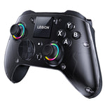 LinkMejor Y7 Tri-mode Wireless Gaming Controller with Hall Joysticks and Triggers 1.44 Inch Interactive Screen 4 Programmable Back Buttons Six-Axis Ergonomics Design for PC Switch iOS Android