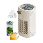 LinkMejor SMART Portable Mini Countertop Ice Maker Machine Quick 10 Solid Ice Cubes in 20 Mins Quiet & Compact for Home Office Camping Car Use