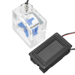 LinkMejor Thermometer 3 Way FlowMeter For Water Cooling Liquid Cooler System With 2 Barbs