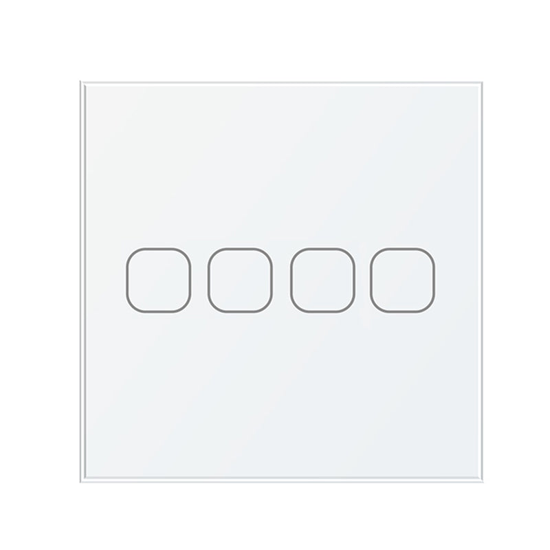 86 Type Tuya WiFi Touch Smart Switch Voice Control APP Control Timer Function Work with Amazon Alexa Google Assistant [Neutral Wire]
