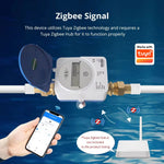 Tuya Smart Zigbe Ultrasonic Water Meter DN15 DN20 DN25 LCD Digital Display Water Flow Consumption Measurement IP68 Protection