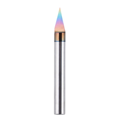 1/4 Inch Shank V Shape Tungsten Steel CNC Router Bit 15.9mm Cutting Depth HRC93 Hardness Engraving Woodworking Tool