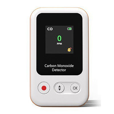 GZ-C010 Portable CO Detector with LCD Display 0-1000PPM Range 360H Standby Time Type-C Rechargeable 55g Lightweight for Home Travel Camping Safety