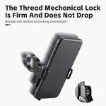 WEST BIKING Bike Holder Aluminum Alloy 180° Adjustable Shockproof Anti-fall Handlebar Holder Suit for 55-100mm Cell Phones for Motorcycle Bicycle Scooter
