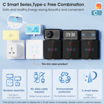 LinkMejor Tuya Wireless WiFi RF433 Smart Home Wall-mounted Light Switch Touch Panel Control Switches Timing Function Remote APP Control Voice Control with Alexa Google Assistant Yandex Tmall Genie