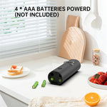 IPRee Automatic Electric Salt and Pepper Grinder Set Battery Powered with Ceramic Grinder Core Adjustable Coarseness LED Light Dual Chamber Kitchen Gadgets Spice Mill