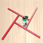 Woodworking Router Jigs Router Guides Adjustable Square Router Template Trimming Machine Milling Groove Engraving Guide Rail