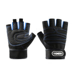 LinkMejor Cycling Gloves Fitness Weight Lifting Wristband Half Finger Gloves Body Building Training Sports Exercise Gloves