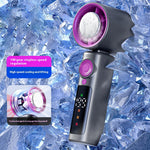 Tevorex High-Speed Handheld Cooling Fan 1-199 Adjustable Gear Violent Turbo Fan Digital Display Screen Desktop 4000mAh Portable Small Fan