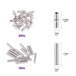 120Pcs 4 Styles Shelf Pins Kit Nickel Plated Iron Shelf Bracket Pegs 5mm 6mm Cabinet Furniture Shelf Support Pins