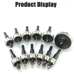 12PCS High-Speed Steel Hole Saw Set 15-50mm HSS4241 Drill Bit Alloy Metal Cutting Tool for 2mm Thick Sheets