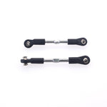 2PCS LinkMejor 8124 Metal 75-85mm Steering Rod for 9116 08427 1/8 Rc Car Model Parts