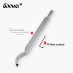 Ganwei Wood Rotary Hollow Turning Tool With Carbide Alloy Insert Cutter Aluminum Alloy Handle For Lathe Cutter Turning Tools
