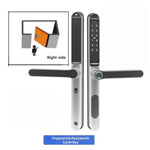 LinkMejor Smart Fingerprint Door Lock 5-in-1 Unlock IP66 Waterproof App Voice Remote Multifunctional Door Lock for Home Security