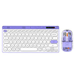 LinkMejor MK781 Wireless Keyboard Mouse Kit Silent Design Dual-mode Scissor-Foot Structure 2.4G & bluetooth 75% 78-Key Layout Ultra Slim Appearance