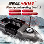 LinkMejor V18 GPS Intelligent 3 Silos Fishing Bait Boat 12000mAh Battery 500M Fixed Point Bait Boat LCD Screen Remote Control GPS Positioning Automatic Return Delivery Fishing Bait Boat