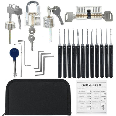 Professional Locksmith Toolkit Reliable Metal Practice Tools Set Ideal for Padlocks DIY Hand Hardware Kit