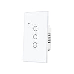 LinkMejor Tuya Smart WiFi Light Switch US Plug 1/2/3/4 Gang Glass Touch Panel APP Remote Control Timing Function Voice Control with Alexa Google Assistant