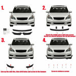 Front Bumper Splitter Lip Front Bumper Spoiler Diffuser Body Modification Kit For Audi A5 S5 A4 A6 A7 2012 2013 2014 2015 2016