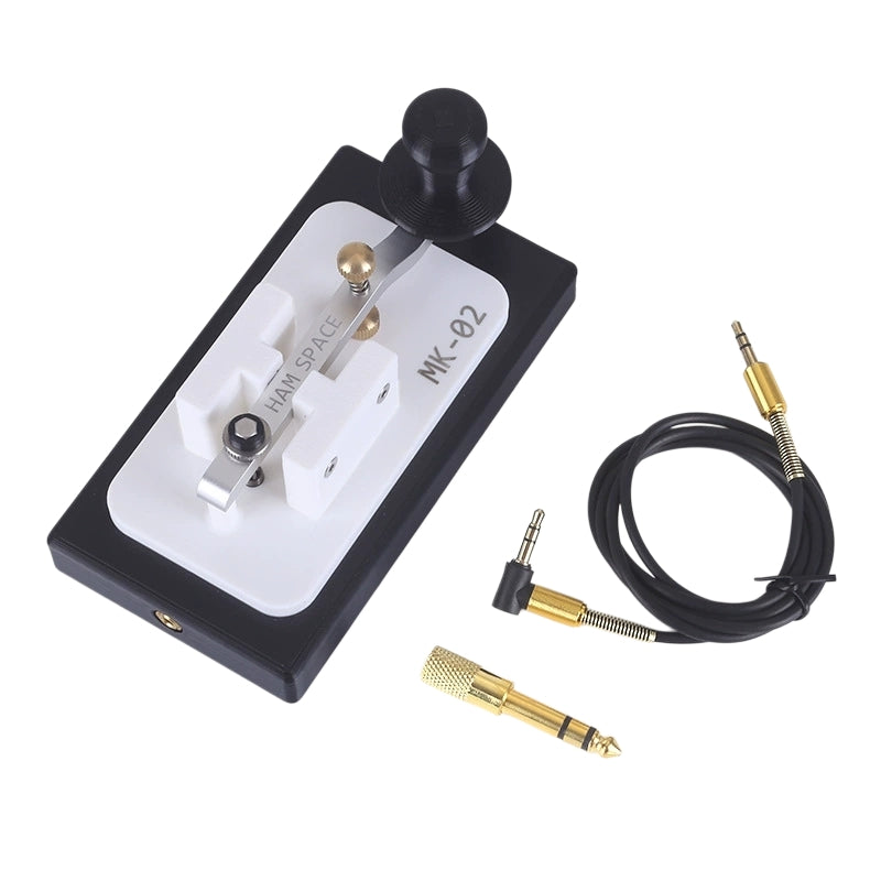 MK-02 Mini Shortwave Radio CW Key 3D-Printed High Quality Aluminum Alloy ABS Handheld Morse Code CW Key Transceiver