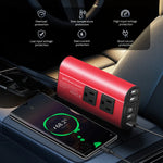 12V to 220V Car Inverter Modified Sine Wave Car Power Converter 500W Peak Power Quick and Smart Charging