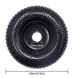 100MM Woodworking Grinding Disc 16mm Versatile Stainless Steel Polishing Tool for Precision Craftsmanship and Efficient Operation