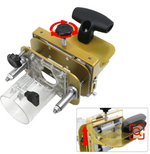 Mortising Jig for 65mm Trimming Machine 2 In 1 Slotting Bracket Invisible Fasteners Punch Locator Linear Track Woodworking Tool