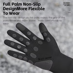 WEST BIKING Winter Touchscreen Fleece Thermal Cycling Gloves Windproof Non Slip Soft Comfy Extended Wristband Bike Gloves