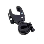 Bicycle Handlebar Light Bracket 360 Degree Rotatable Bike Lamp Holder LED Flashlight Plastic Clip Bike Light Mount Bracket