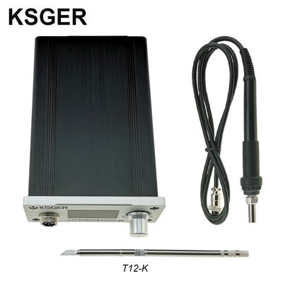LinkMejor T12 STM32 OLED DIY Kit Constant Temperature Soldering Station 150-480°C Range Quick Heating High Power Output Compact Design