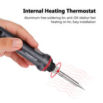 LinkMejor 927 200W Soldering Iron Automatic Sleep Thermal Control Soldering Iron Tin Wire Stand Welding Tools Four-core Ptc Ceramic Heater 220V/110V