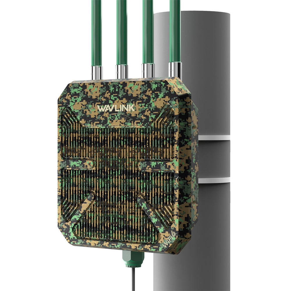 LinkMejor AX3000 WiFi6 Outdoor Mesh Router/AP/Repeater Dual Band 2.4G+5G Long Range Extender with 4x8dBi High-gain Antennas