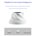 Portable Stainless Steel Manual Coffee Grinder Ceramic Grinding Core Adjustable Grinding Coarseness Hand Crank Coffee Machine