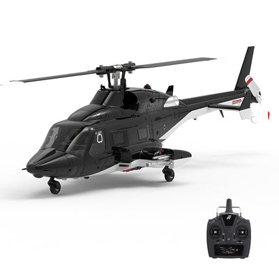 LinkMejor E188 AirWolf 2.4G 6CH 6G Optical Flow Localization LiDAR TOF Altitude Hold One Key Inverted Flight 1:34 Scale Flybarless RC Helicopter RTF