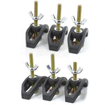 6PCS CNC Arcuate Press Plate Clamps Engraving Machine T Track Hold Down Clamps Fixture Fastening Platen Router Woodworking Accessories for Milling Machine