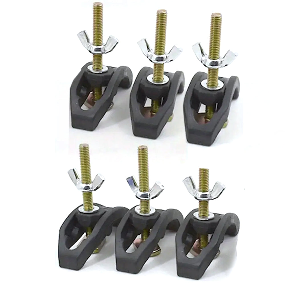 6PCS CNC Arcuate Press Plate Clamps Engraving Machine T Track Hold Down Clamps Fixture Fastening Platen Router Woodworking Accessories for Milling Machine